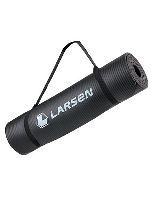 Коврик для фитнеса и йоги 183х61х1см, NBR ECE Larsen 069 чёрный 600_800