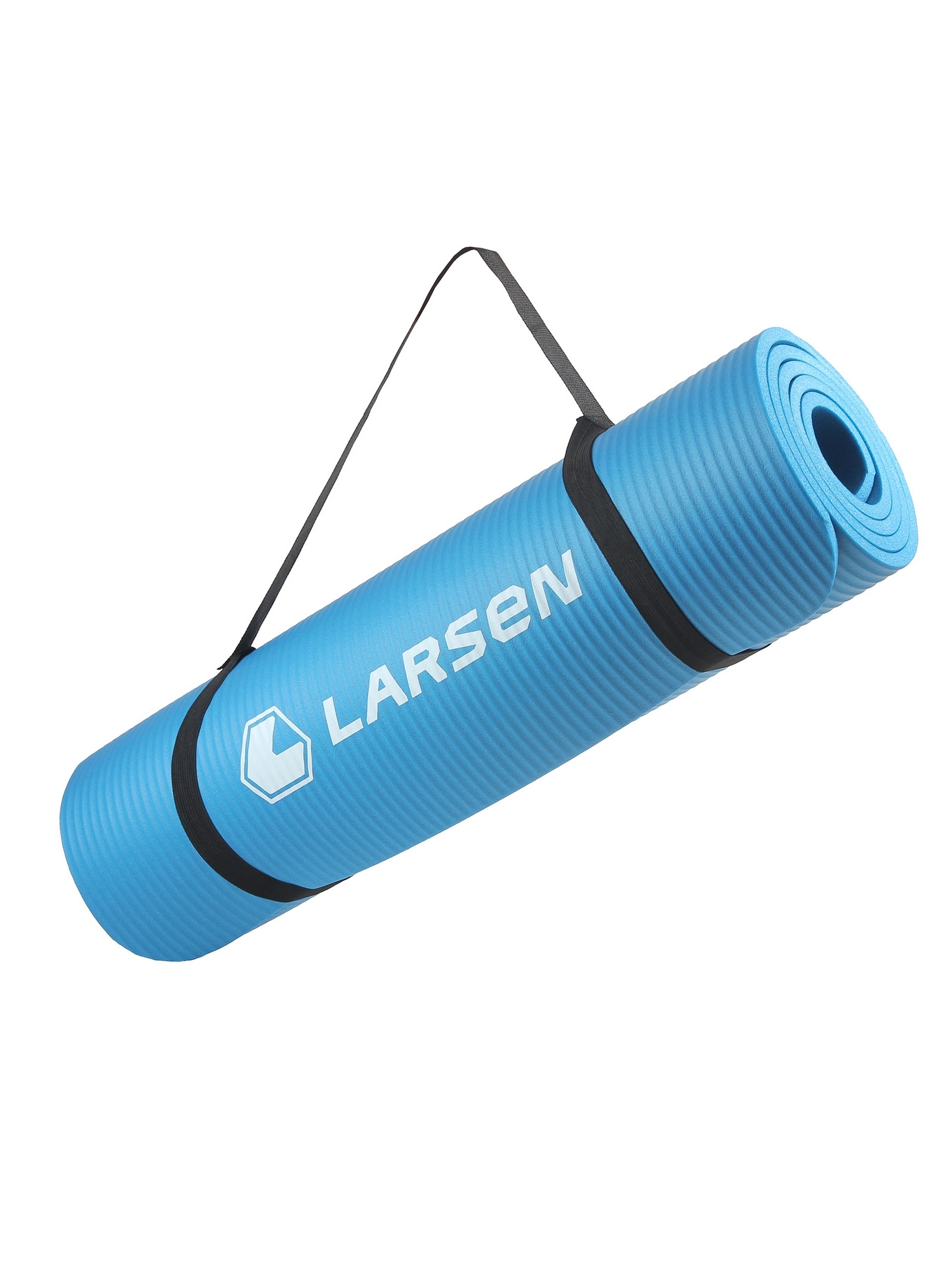 Коврик для фитнеса и йоги 183х61х1см, NBR ECE Larsen 069 синий 1500_2000