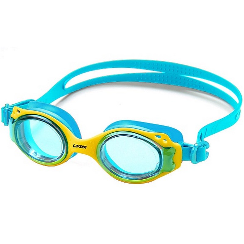 Очки для плавания детские Larsen DS-GG209 yellow\blue 800_800