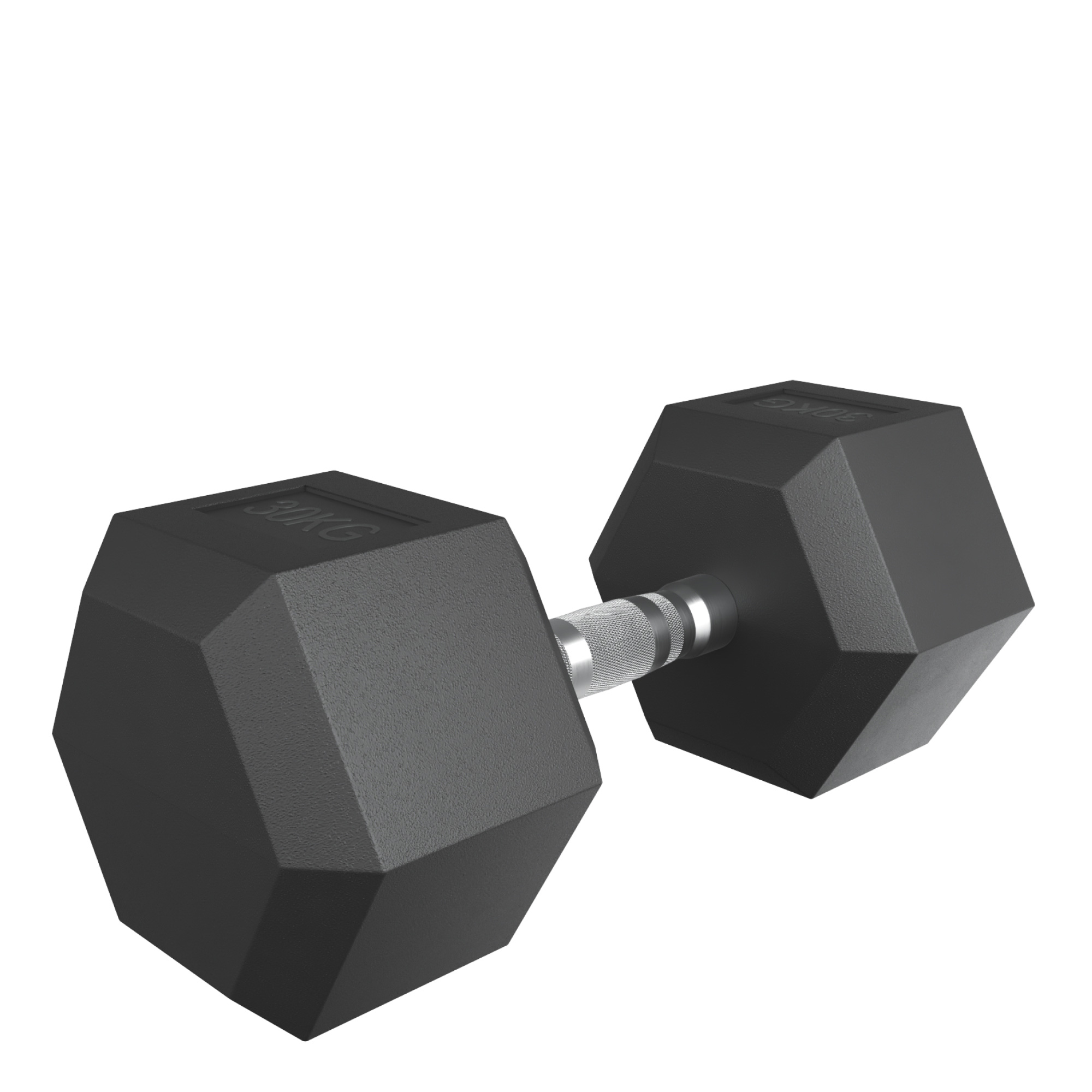 Гантель гексагональная обрезиненная 30 кг UnixFit DBHEX30x2 2 шт 2000_2000
