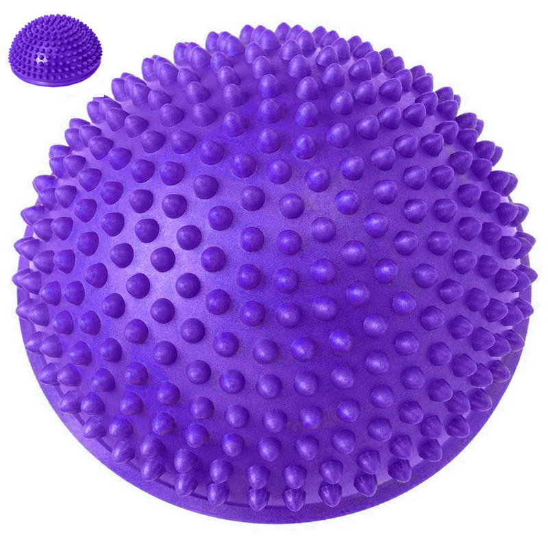 Полусфера массажная круглая надувная Sportex C33513-2 (фиолетовый) (ПВХ) d-16 см 800_800