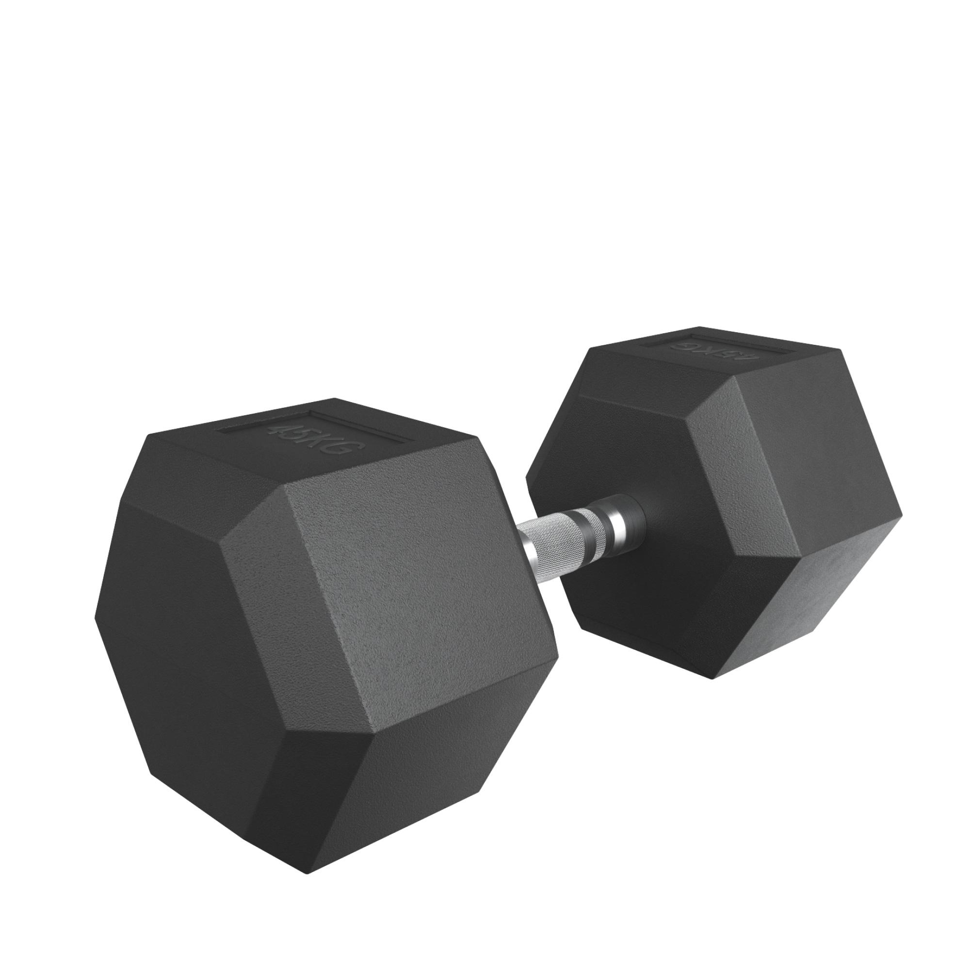 Гантель гексагональная обрезиненная 45 кг UnixFit DBHEX45x2 2 шт 2000_2000