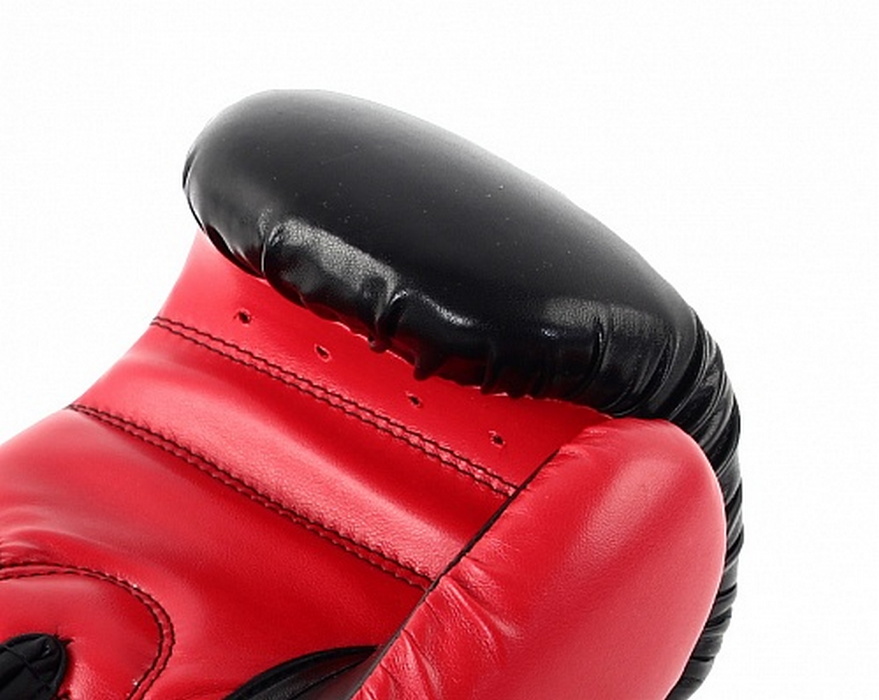 Боксерские перчатки Jabb JE-4056/Eu 56 черный/красный 12oz 879_700