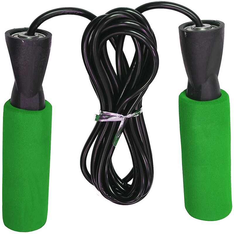 Скакалка с подшипником Sportex D34414-2 зеленый (JPB-400) 800_800