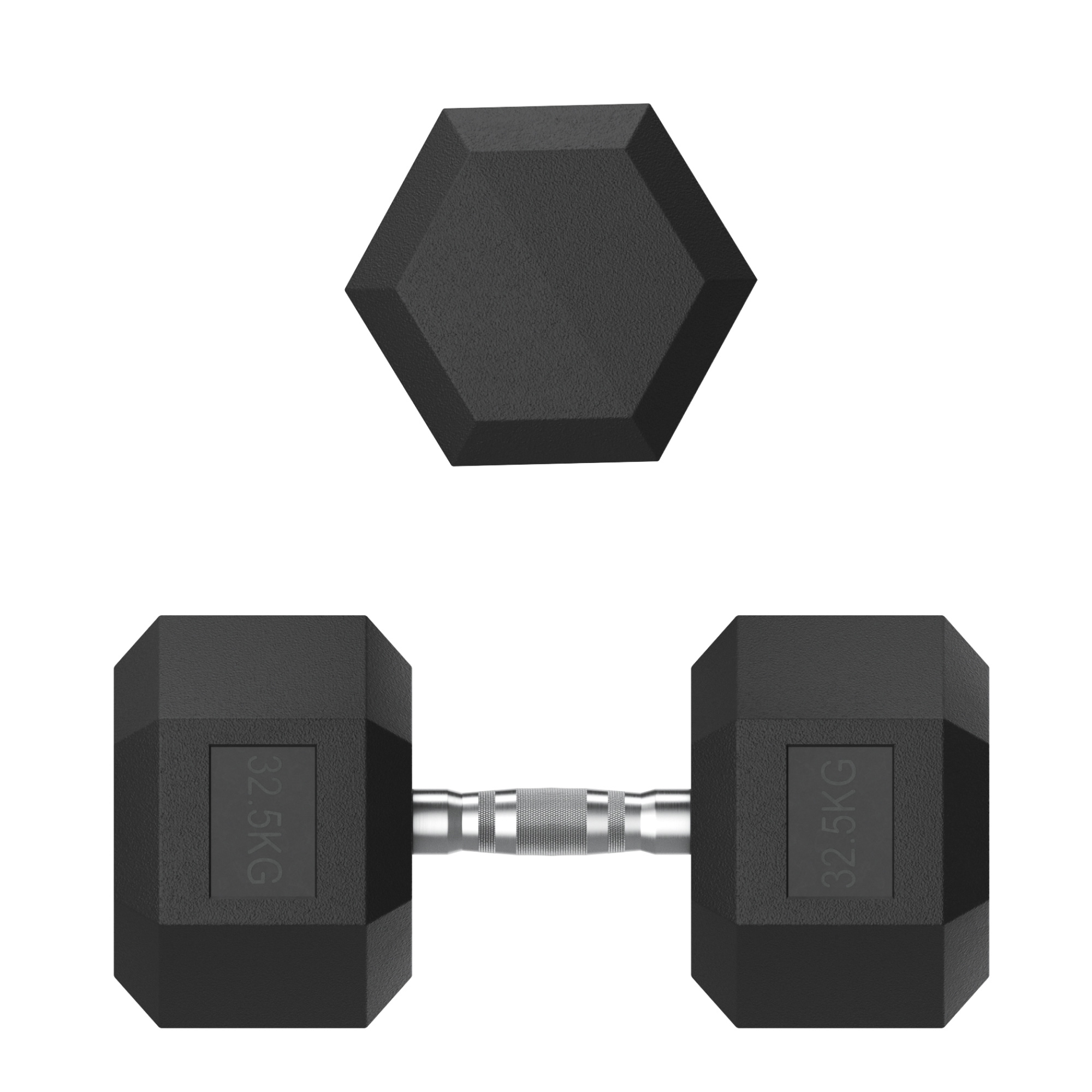 Гантель гексагональная обрезиненная 32,5 кг UnixFit DBHEX32_5x2 2 шт 2000_2000