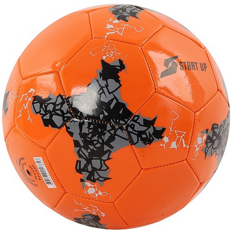 Мяч футбольный для отдыха Start Up E5125 р.5 оранжевый 800_800