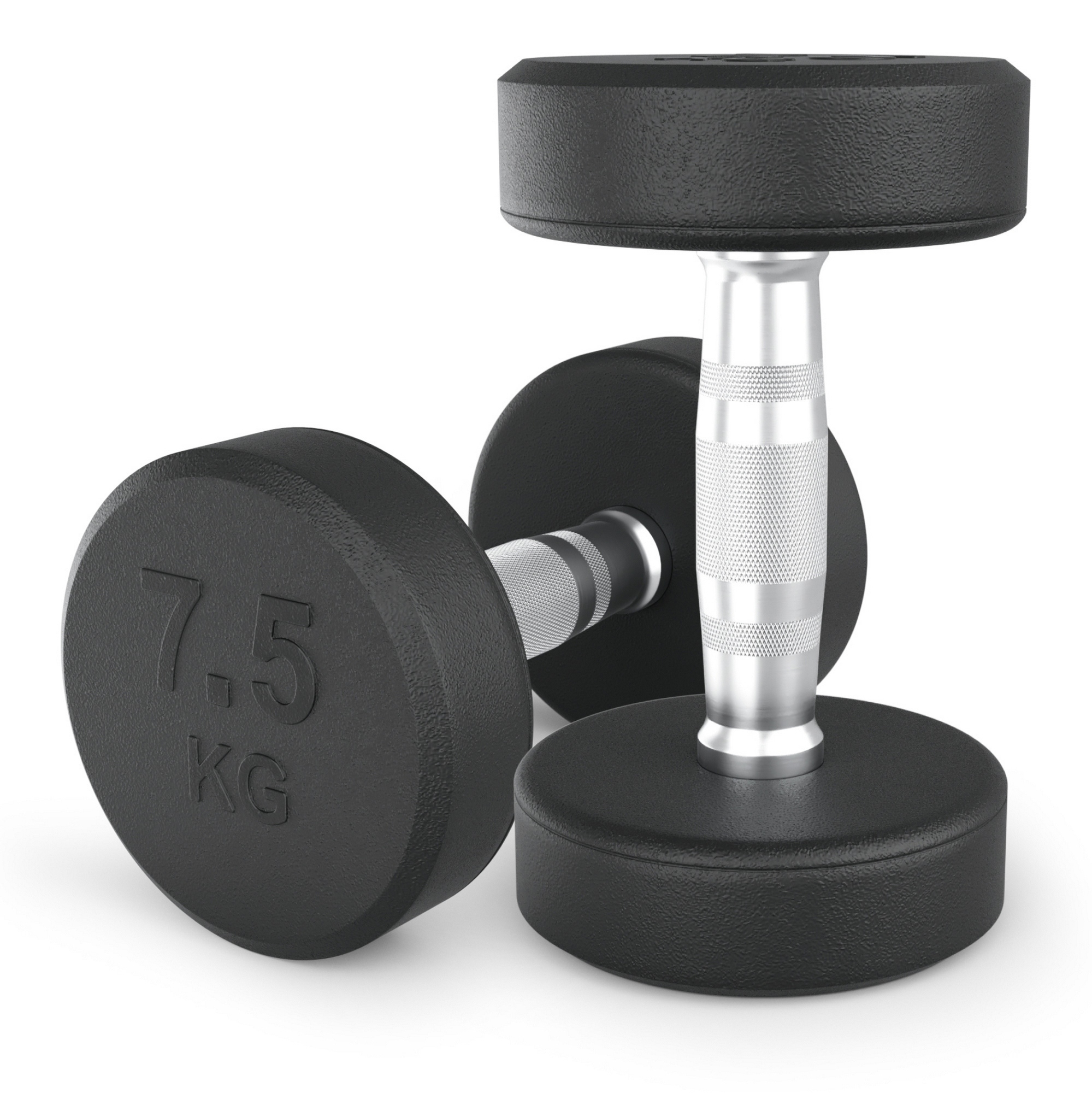 Гантель круглая обрезиненная 7,5 кг UnixFit PRO DBRND7_5PBKx2 2 шт 1999_2000