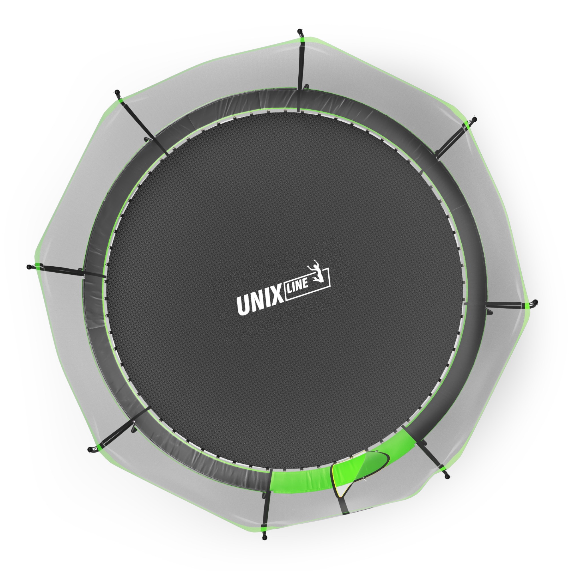 Батут 12 ft Unix Line UFO TRUF12GR4 Green 2000_2000