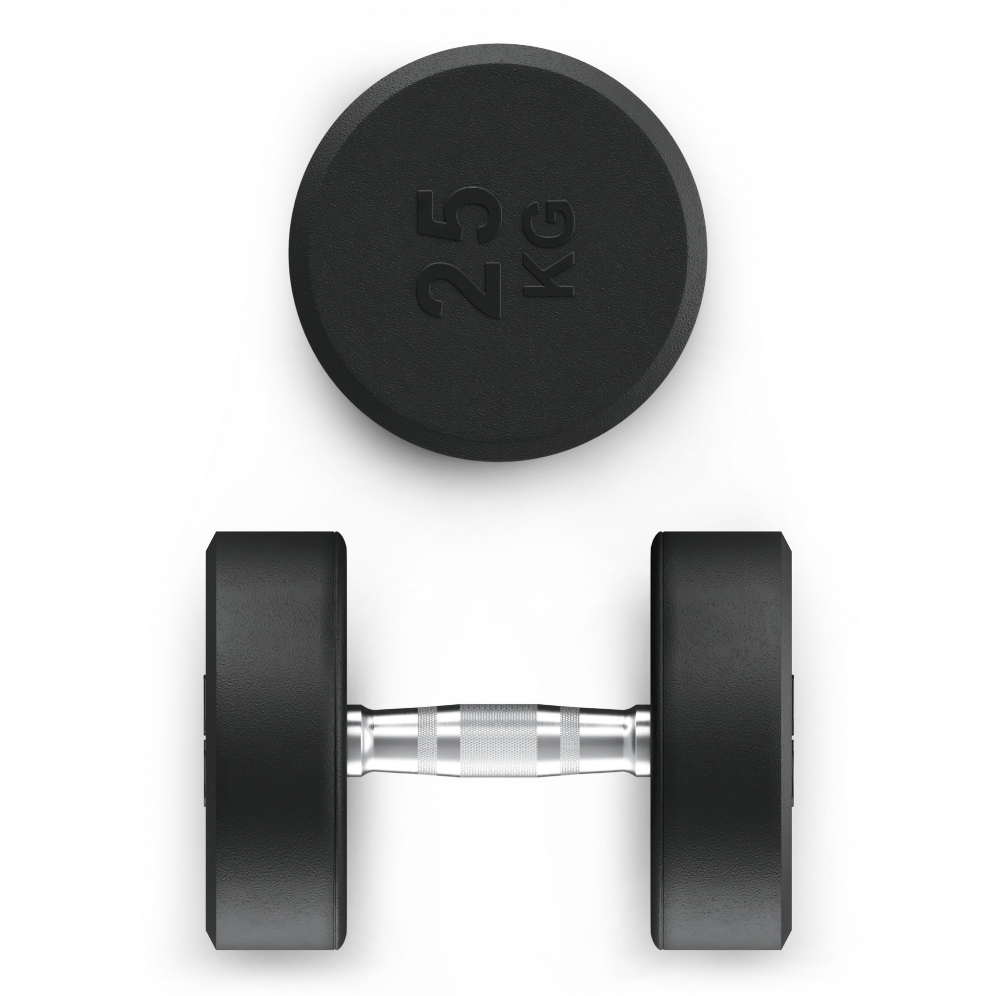 Гантель круглая обрезиненная 25 кг UnixFit PRO DBRND25PBKx2 2 шт 1999_2000