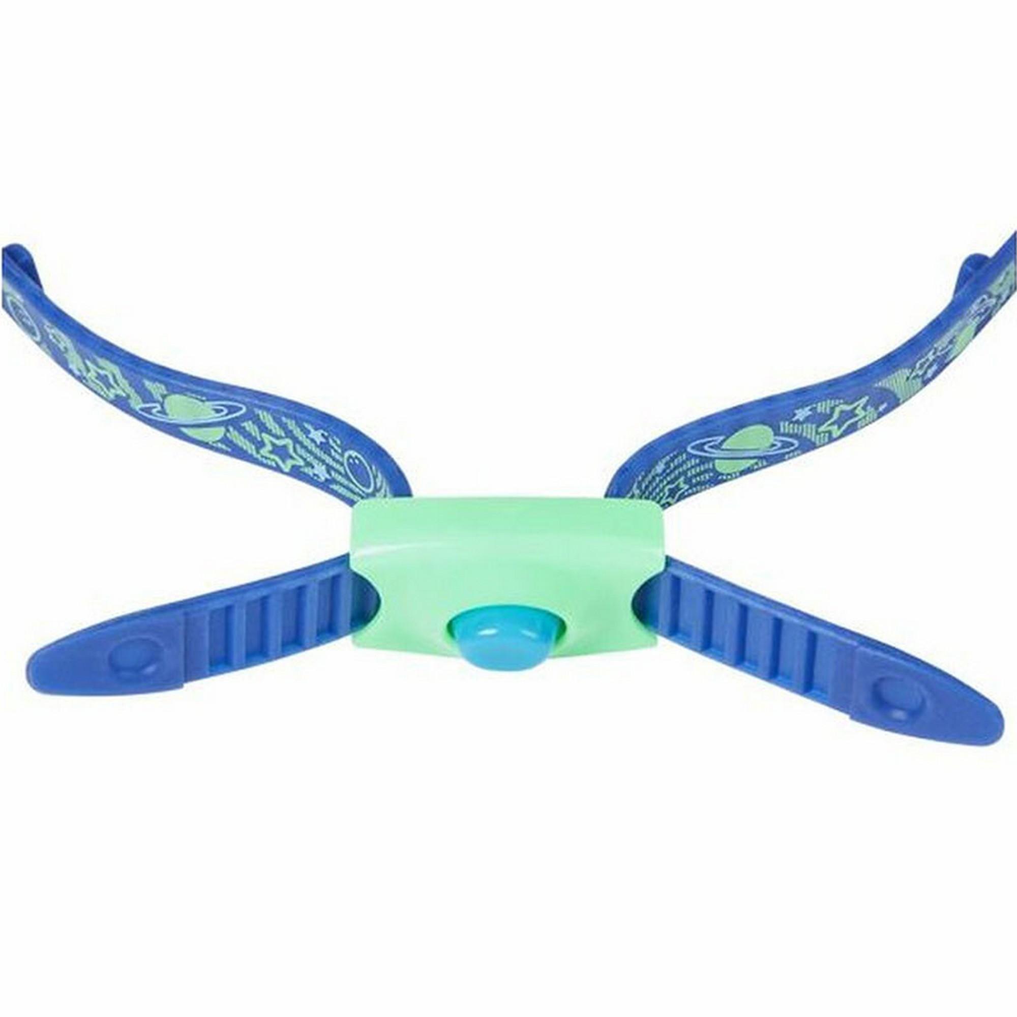 Очки для плавания детские Speedo Illusion 3D Print Jr 8-11597C620A голографические линзы, зеленая оправа 2000_2000