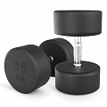 Гантель круглая обрезиненная 35 кг UnixFit PRO DBRND35PBKx2 2 шт 120_120
