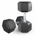 Гантель гексагональная обрезиненная 20 кг UnixFit DBHEX20x2 2 шт 120_120