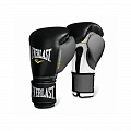 Боксерские перчатки Everlast Powerlock 16 oz черный/серый 2200755 120_120
