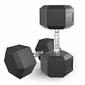 Гантель гексагональная обрезиненная 25 кг UnixFit DBHEX25x2 2 шт 120_120