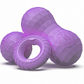 Набор из двух массажных мячей с кистевым эспандером Original Fit.Tools FT-SM3ST-PP пурпурный 120_120