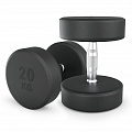 Гантель круглая обрезиненная 20 кг UnixFit PRO DBRND20PBKx2 2 шт 120_120