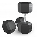 Гантель гексагональная обрезиненная 42,5 кг UnixFit DBHEX42_5x2 2 шт 120_120