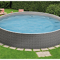 Морозоустойчивый бассейн круглый 500x500x120см Mountfield Azuro (Comfort) Rattan 120_120
