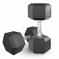 Гантель гексагональная обрезиненная 17,5 кг UnixFit DBHEX17_5x2 2 шт 120_120