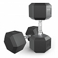 Гантель гексагональная обрезиненная 30 кг UnixFit DBHEX30x2 2 шт 120_120