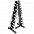 Комплект хромированных гантелей 1-10кг (10пар) со стойкой V-Sport FTX-410.1 120_120