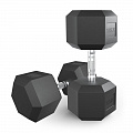 Гантель гексагональная обрезиненная 37,5 кг UnixFit DBHEX37_5x2 2 шт 120_120