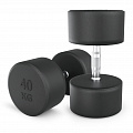 Гантель круглая обрезиненная 40 кг UnixFit PRO DBRND40PBKx2 2 шт 120_120