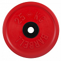 Диск олимпийский d51мм евро-классик MB Barbell MB-PltCE-25 25 кг красный 120_120