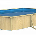 Морозоустойчивый бассейн овальный 910x460x130 см Poolmagic Wood Premium 120_120