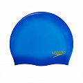 Шапочка для плавания детская Speedo Plain Moulded Silicone Cap Jr 8-7099015965 синий 120_120
