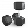 Гантель гексагональная обрезиненная 45 кг UnixFit DBHEX45x2 2 шт 120_120