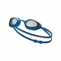 Очки для плавания Nike Vapor, NESSA177444, дымчатые линзы, FINA Approved, смен.перенос., синяя оправа 120_120